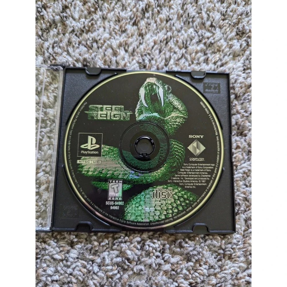 Sony PlayStation 1‎ PS1 STEEL REIGN Disc Only